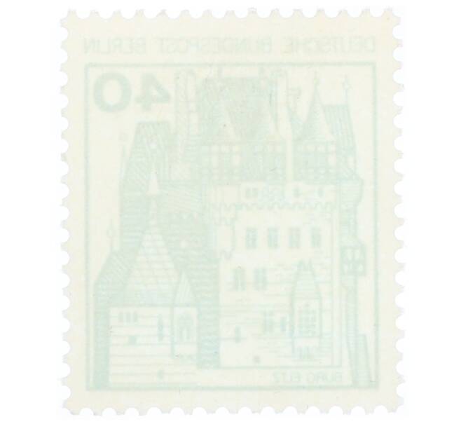 Почтовая марка 40 пфеннигов 1977 года Западная Германия (ФРГ) «Крепости и замки — Замок Эльц» (Артикул: K12-74854) — Фото №2