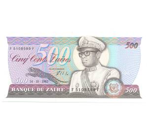 500 заиров 1985 года Заир — Фото №1