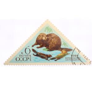 Почтовая марка 6 копеек 1973 года «Воронежский заповедник — Зубр» — Фото №1
