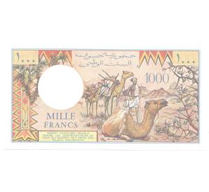 1000 франков 1991 года Джибути — Фото №2