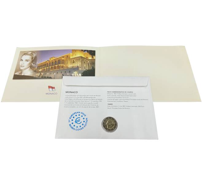 Монета 2 евро 2007 года Монако «25 лет со дня смерти Принцессы Монако Грейс Келли» (Артикул: K3-0327)