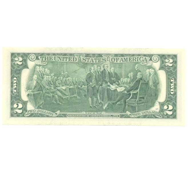 Банкнота 2 доллара 2013 года США (Артикул B2-4992)