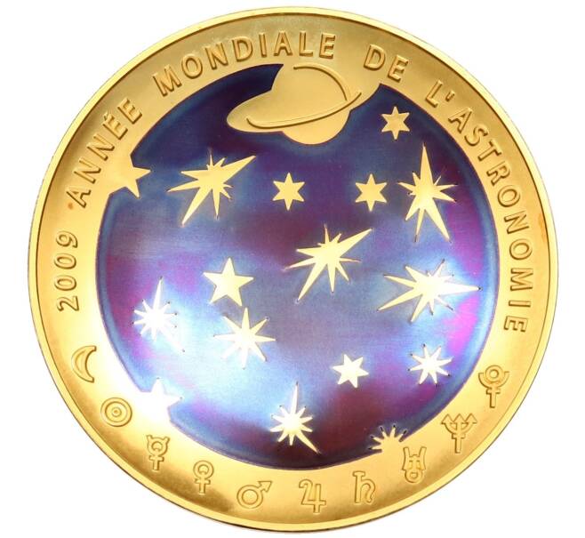 Монета 200 евро 2009 года Франция «Международный год астрономии» (Артикул: K3-0335) — Фото №1