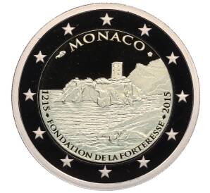 2 евро 2015 года Монако «800 лет основанию крепости» — Фото №1