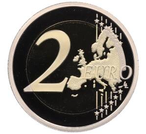 2 евро 2015 года Монако «800 лет основанию крепости» — Фото №2