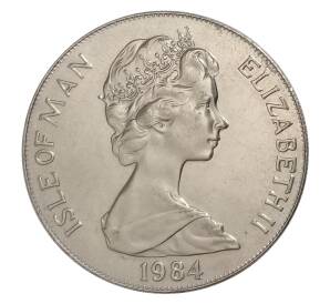 1 крона 1984 года Остров Мэн «XXIII летние Олимпийские Игры в Лос-Анджелесе 1984 — Бег» — Фото №2