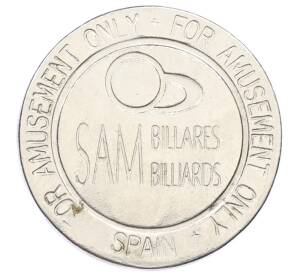 Игровой жетон Испания «SAM — Billares Billiards» — Фото №1