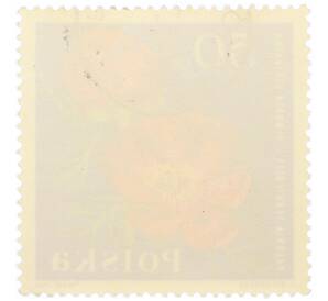 Почтовая марка 50 грошей 1964 года Польша «Садовые цветы — Пион папоротниколистный (Paeonia tenuifolia)»