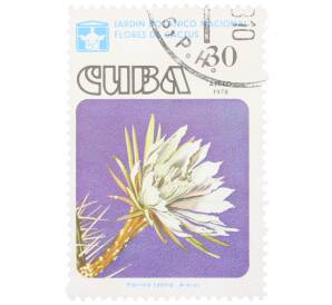 Почтовая марка 30 сентаво 1978 года Куба «Кактус Harrisia taetra»