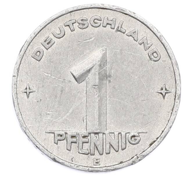Монета 1 пфенниг 1952 года E Восточная Германия (ГДР) (Артикул: M2-91681) — Фото №2