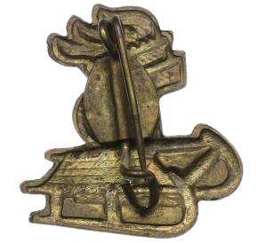 Значок Восточная Германия (ГДР) «Соревнования по санному спорту среди пионеров» — Фото №2