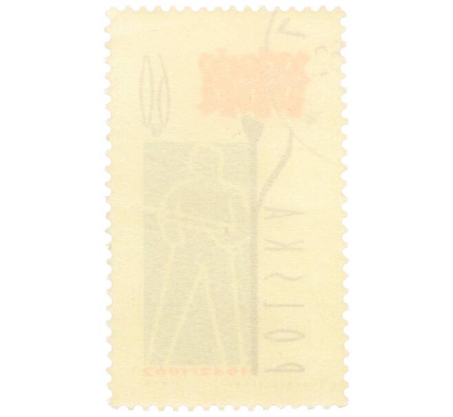 Почтовая марка 60 грошей 1962 года Польша «20-я годовщина Польской рабочей партии — Солдат» (Артикул: P2-1012) — Фото №2