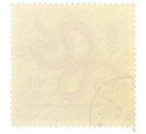 Почтовая марка 40 грошей 1963 года Польша «Охраняемые рептилии и амфибии — Обыкновенная медянка»