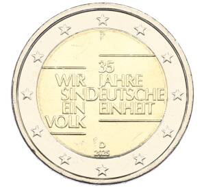 2 евро 2025 года F Германия «35 лет объединению Германии» — Фото №1