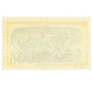 Почтовая марка 60 геллеров 1957 года Чехословакия «Национальный парк Татры — Эдельвейс альпийский»