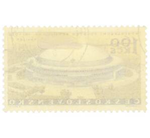 Почтовая марка 1.6 кроны 1959 года Чехословакия «Международная выставка в Брно — Павильон Z»