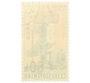 Почтовая марка 60 геллеров 1961 года Чехословакия «Международная выставка в Брно — Станок WD2000»