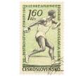 Почтовая марка 1.6 кроны 1962 года Чехословакия «Метание диска» (Артикул: P2-1064) — Фото №1