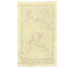 Почтовая марка 1.6 кроны 1962 года Чехословакия «Метание диска»