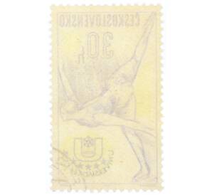 Почтовая марка 30 геллеров 1964 года Чехословакия «Универсиада — Фигурное катание»