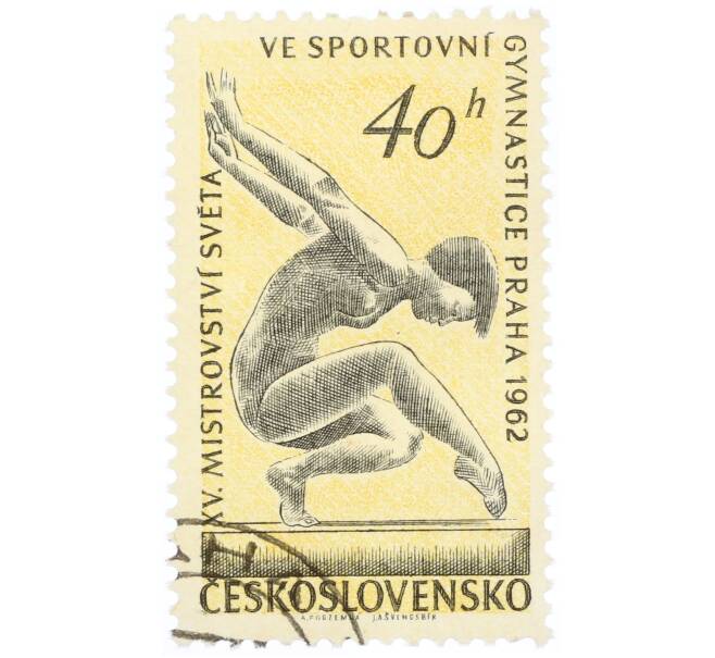 Почтовая марка 40 геллеров 1962 года Чехословакия «Гимнастика» (Артикул: P2-1068) — Фото №1