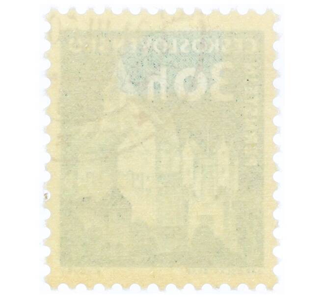 Почтовая марка 30 геллеров 1960 года Чехословакия «Замки — Пернштейн» (Артикул: P2-1093) — Фото №2