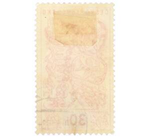 Почтовая марка 30 геллеров 1958 года Чехословакия «Международная выставка в Брюсселе — Ювелирные украшения»