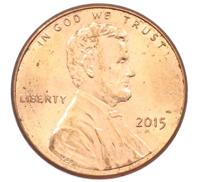 Монета 1 цент 2015 года США (Артикул: T11-33295) — Фото №1