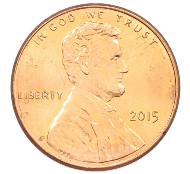 Монета 1 цент 2015 года США (Артикул: T11-33300) — Фото №1