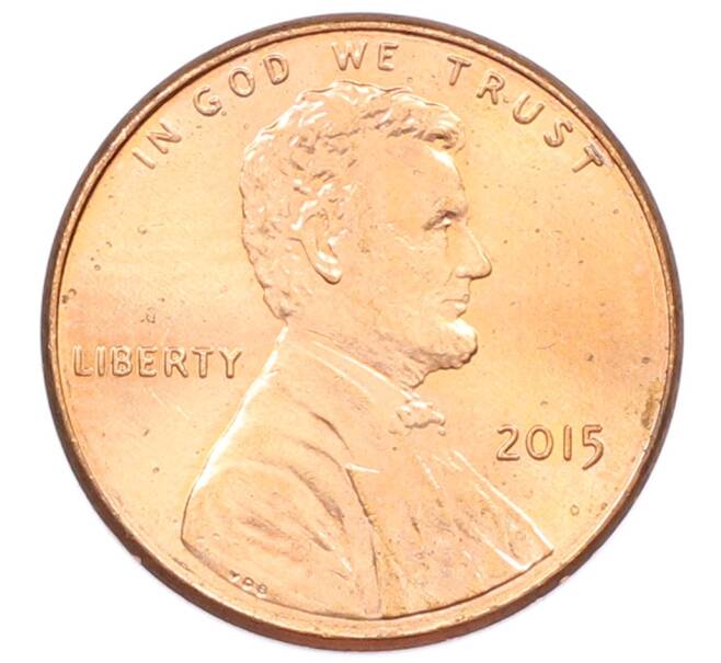 Монета 1 цент 2015 года США (Артикул: T11-33302) — Фото №1