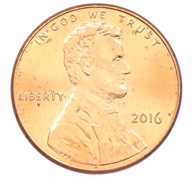 Монета 1 цент 2016 года США (Артикул: T11-33319) — Фото №1