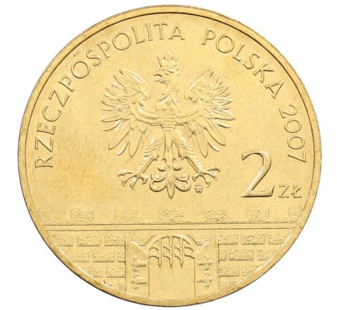 Монета 2 злотых 2007 года Польша «Древние города Польши — Бжег» (Артикул: K10-10576) — Фото №2