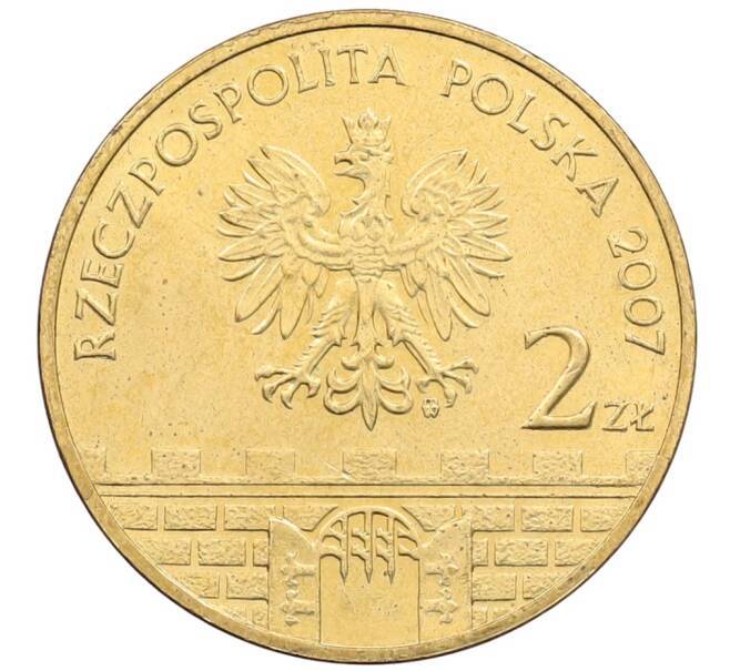 Монета 2 злотых 2007 года Польша «Древние города Польши — Бжег» (Артикул: K10-10577) — Фото №2