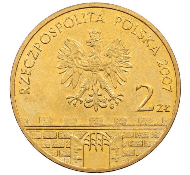 Монета 2 злотых 2007 года Польша «Древние города Польши — Бжег» (Артикул: K10-10578) — Фото №2