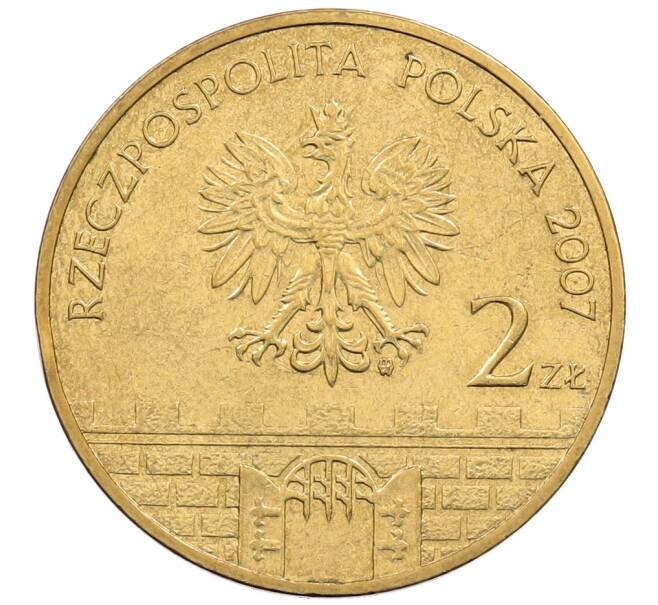 Монета 2 злотых 2007 года Польша «Древние города Польши — Бжег» (Артикул: K10-10582) — Фото №2