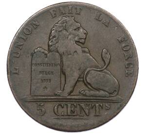5 сантимов 1842 года Бельгия — Фото №1