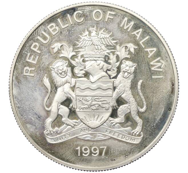 Монета 20 квач 1997 года Малави «Королева Елизавета (Королева-мать) — Молодая девушка-проводник Элизабет» (Артикул: K12-75260) — Фото №2