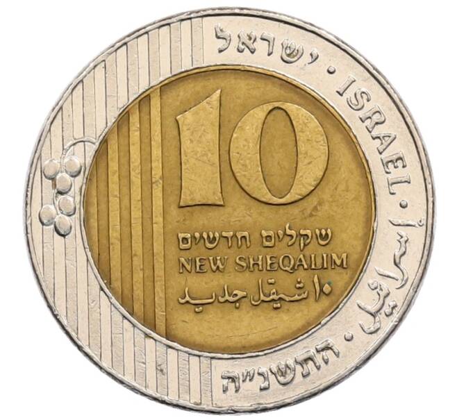 Монета 10 новых шекелей 1995 года (JE 5755) Израиль (Артикул: T11-33501) — Фото №1