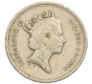 1 фунт 1989 года Великобритания — Фото №2