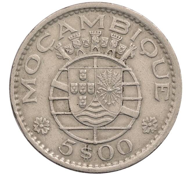 Монета 5 эскудо 1973 года Мозамбик (Артикул: T11-33526) — Фото №1
