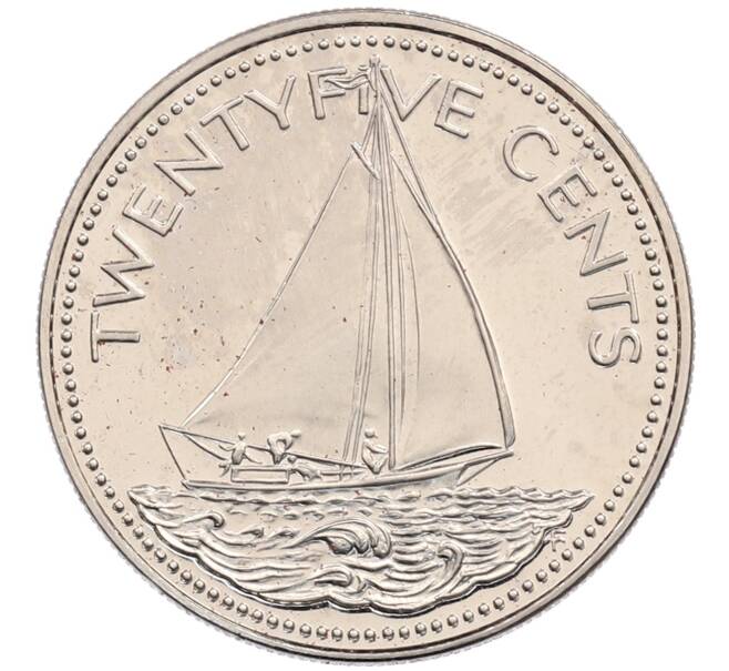 Монета 25 центов 1974 года Багамские острова (Артикул: K10-10610) — Фото №1