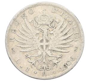 1 лира 1906 года Италия — Фото №1