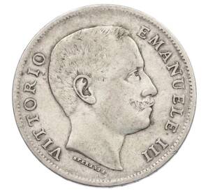 1 лира 1907 года Италия — Фото №2