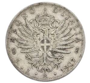 1 лира 1907 года Италия — Фото №1