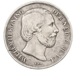 1 гульден 1860 года Нидерланды — Фото №2