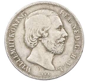 1 гульден 1861 года Нидерланды — Фото №2