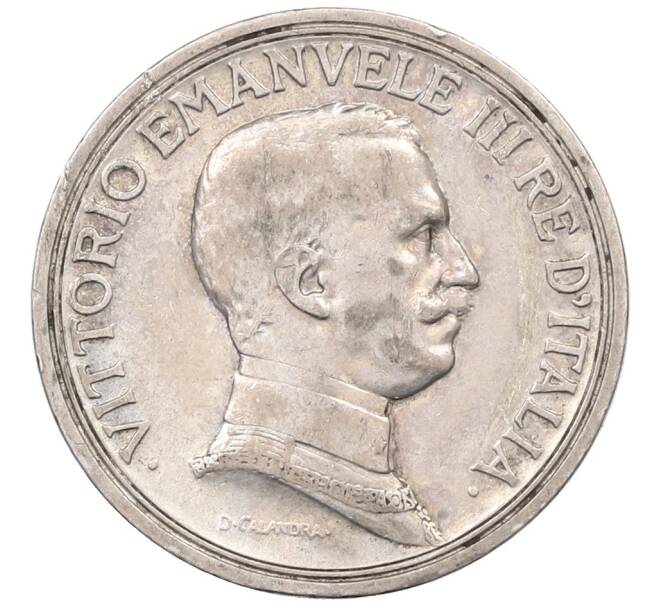 Монета 2 лиры 1914 года Италия (Артикул: K10-10787) — Фото №2