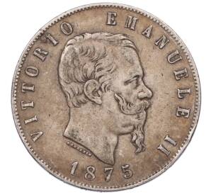 5 лир 1875 года Италия — Фото №2