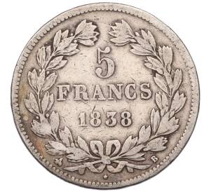 5 франков 1838 года B Франция — Фото №1