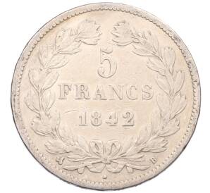 5 франков 1842 года B Франция — Фото №1